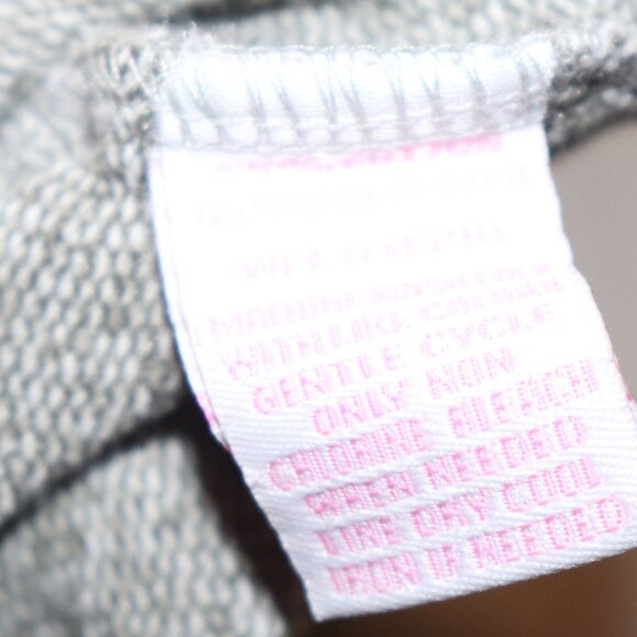 Tawas Bay MI Gray and pink Knit hooded sweater Size Large - Picture 4 of 6